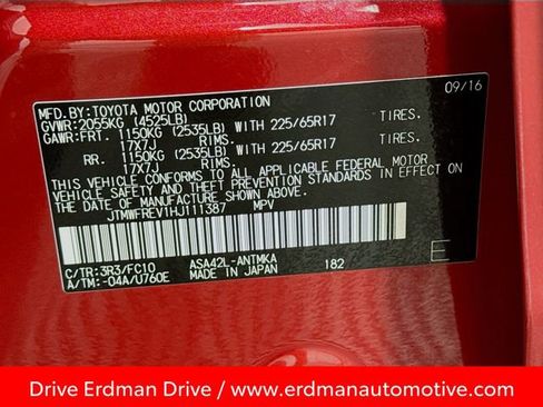 Certified 2017 Toyota RAV4 XLE image 31