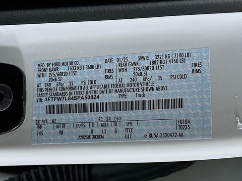 Certified 2025 Ford F150 Platinum w/ Equipment Group 702A High AWD/4WD image 23