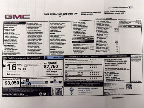 Used 2021 GMC Sierra 1500 SLT w/ SLT Convenience Package image 2