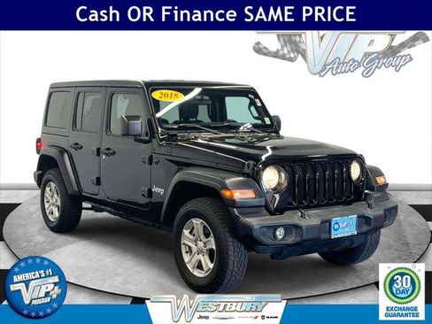 Certified 2018 Jeep Wrangler Unlimited Sport S image 1