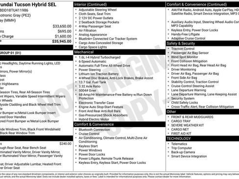 New 2026 Hyundai Tucson SEL image 1