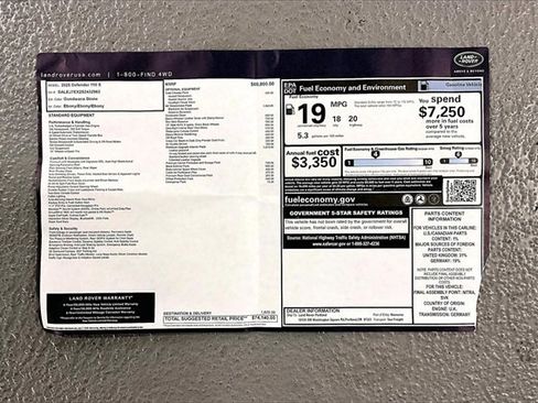 New 2025 Land Rover Defender 110 S image 12