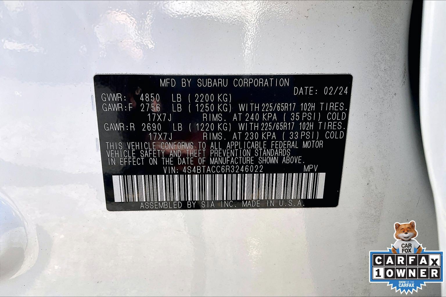 Certified 2024 Subaru Outback Premium AWD/4WD image 33