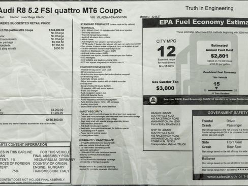 Used 2010 Audi R8 V10 image 96