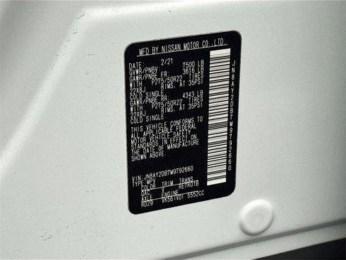 Used 2021 Nissan Armada Platinum w/ Captain's Chairs Package image 34