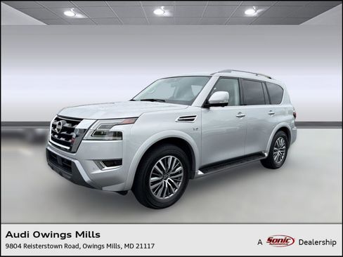 Used 2021 Nissan Armada SL w/ Captain's Chairs Package AWD/4WD image 1