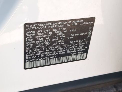 Certified 2023 Volkswagen Atlas SE w/ Black Wheel Package image 37