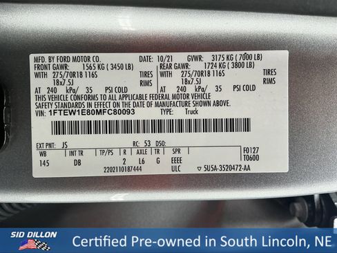 Used 2021 Ford F150 Tremor image 14