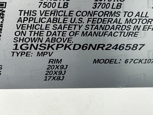 Used 2022 Chevrolet Tahoe Z71 AWD/4WD image 62