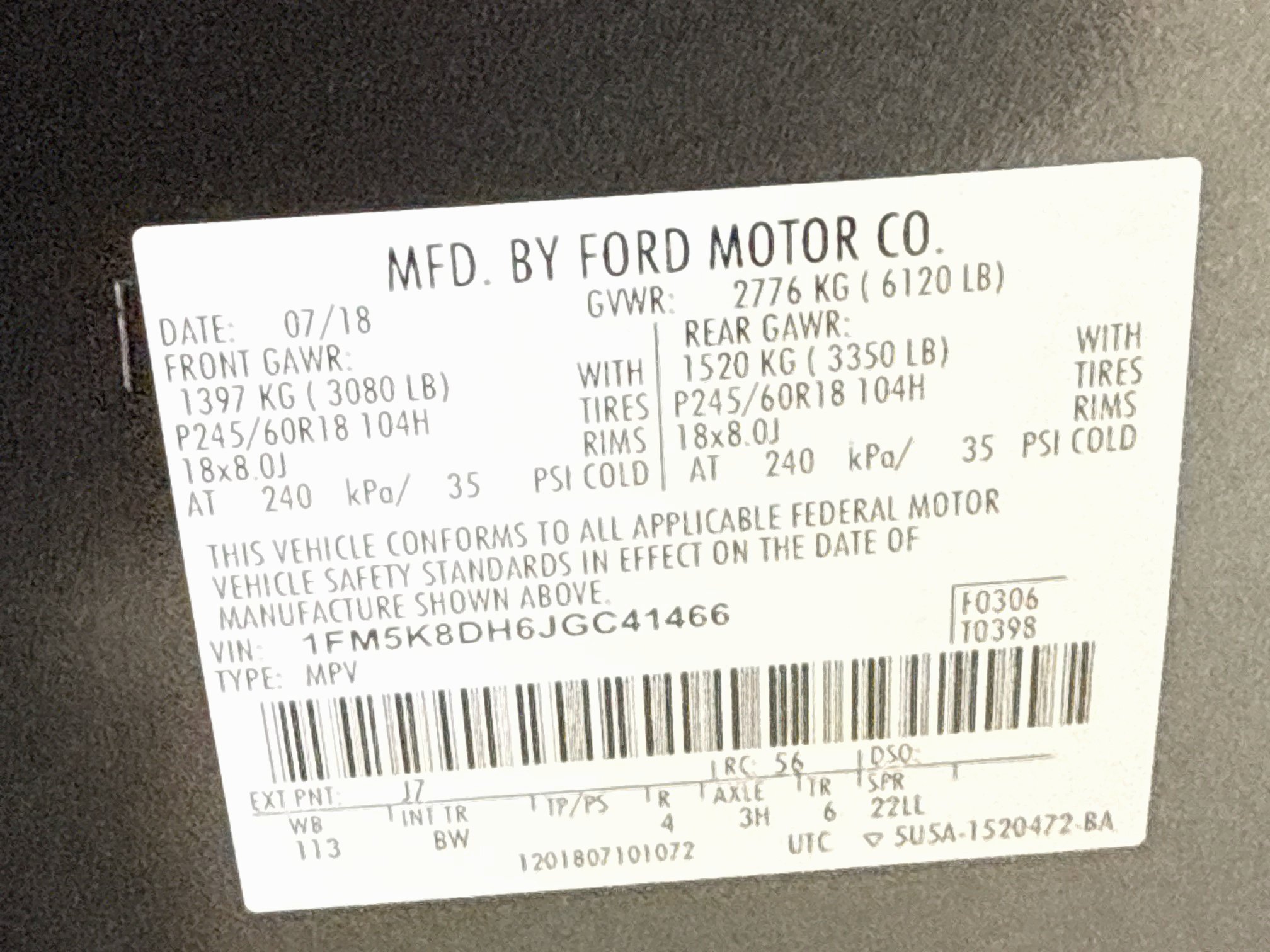 Used 2018 Ford Explorer XLT w/ Equipment Group 202A AWD/4WD image 34