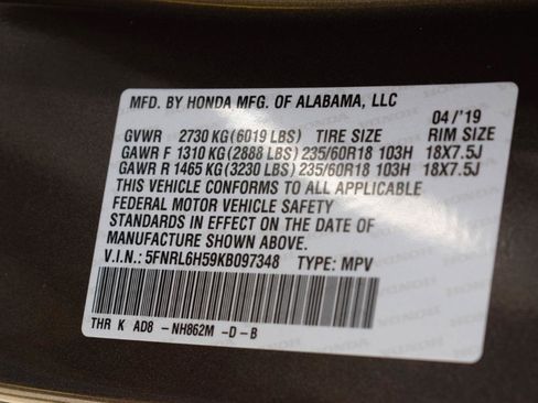 Used 2019 Honda Odyssey EX image 40