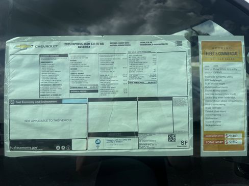 New 2025 Chevrolet Express 3500 w/ Power Convenience Package image 17