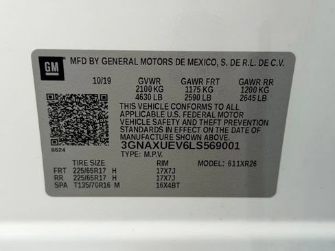 Certified 2020 Chevrolet Equinox LT AWD/4WD image 20