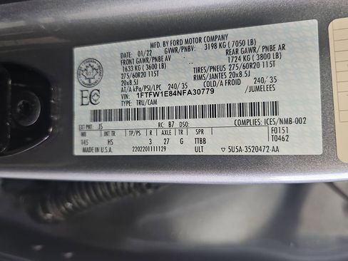 Used 2022 Ford F150 Lariat w/ Equipment Group 502A High AWD/4WD image 35