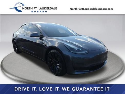 Used 2021 Tesla Model 3 Performance AWD/4WD image 1