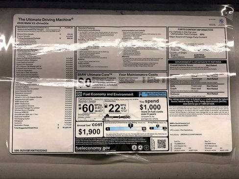 New 2026 BMW X5 xDrive50e w/ Climate Comfort Package image 12