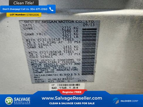 Used 2014 Nissan Pathfinder S AWD/4WD image 17