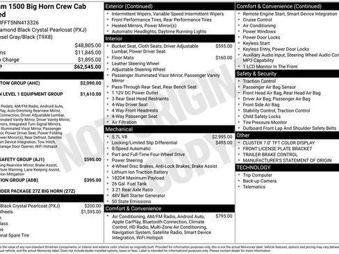 Certified 2022 RAM 1500 Big Horn w/ Trailer Tow Group image 47