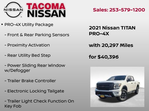 Used 2021 Nissan Titan PRO-4X w/ Pro-4x Convenience Package image 12