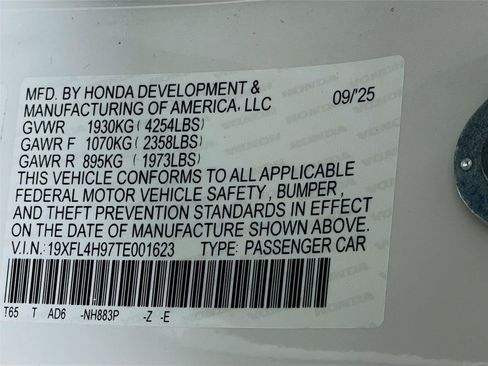 New 2026 Honda Civic Sport Touring image 24