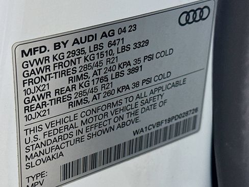 Used 2023 Audi Q8 Prestige w/ Prestige Package AWD/4WD image 48