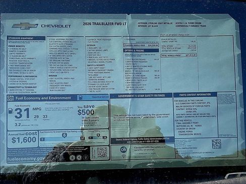 New 2026 Chevrolet TrailBlazer LT w/ LT Cold Weather Package image 16