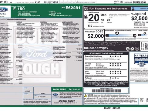 Used 2021 Ford F150 Lariat w/ Equipment Group 502A High image 27