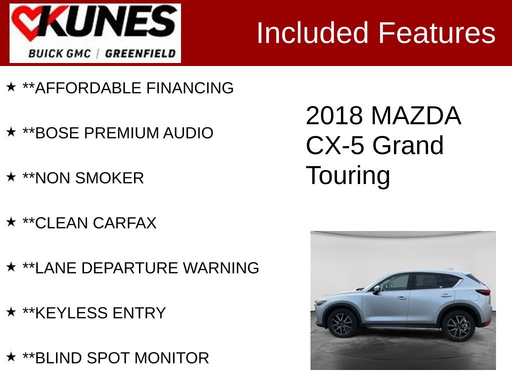 Used 2018 MAZDA CX-5 Grand Touring AWD/4WD image 3