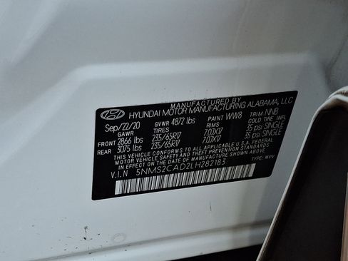 Used 2020 Hyundai Santa Fe SE AWD/4WD image 27