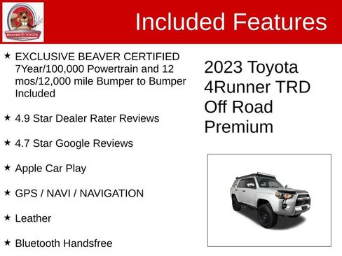 Used 2023 Toyota 4Runner TRD Off-Road Premium AWD/4WD image 4