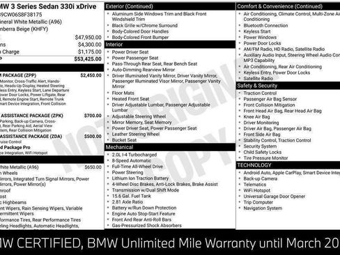 Certified 2025 BMW 330i xDrive Sedan w/ Premium Package image 48