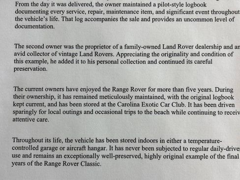 Used 1994 Land Rover Range Rover LWB AWD/4WD image 45