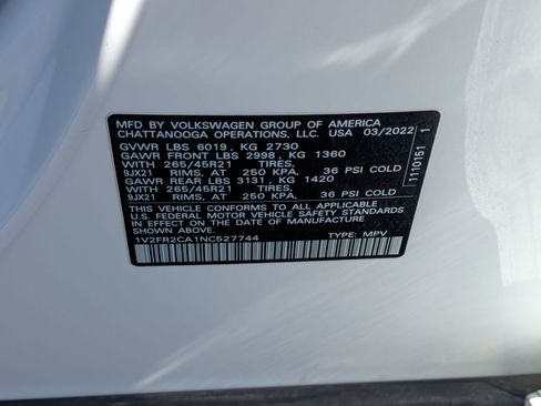 Used 2022 Volkswagen Atlas SEL Premium AWD/4WD image 39