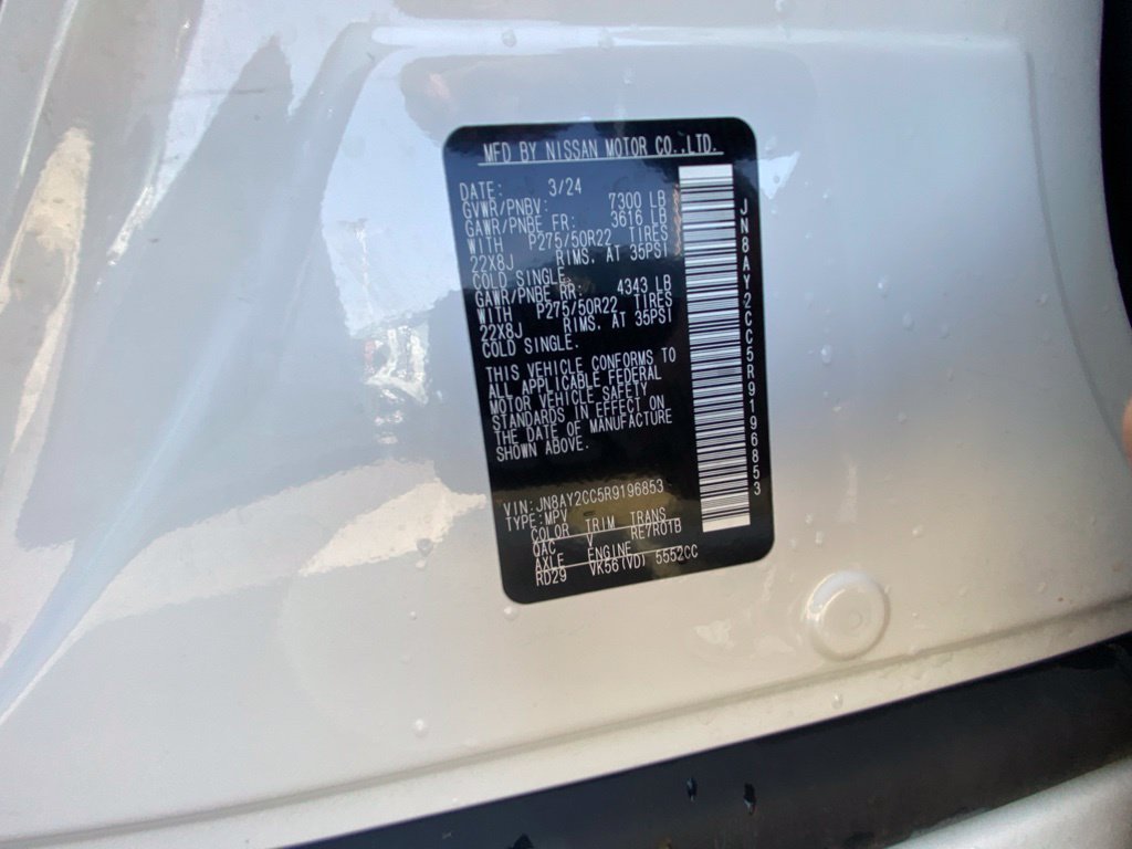 Used 2024 Nissan Armada Platinum w/ Cargo Package RWD image 37