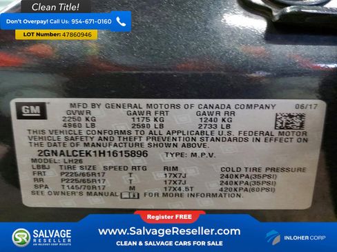 Used 2017 Chevrolet Equinox LT w/ Convenience Package image 17