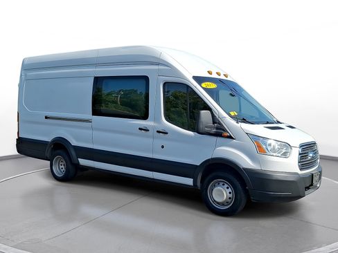 Used 2017 Ford Transit 350 148 High Roof Extended DRW w/ Interior Upgrade Package RWD image 1