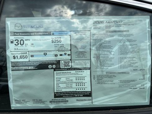 New 2026 MAZDA MAZDA3 2.5 S Sedan w/ Preferred Pkg FWD image 33