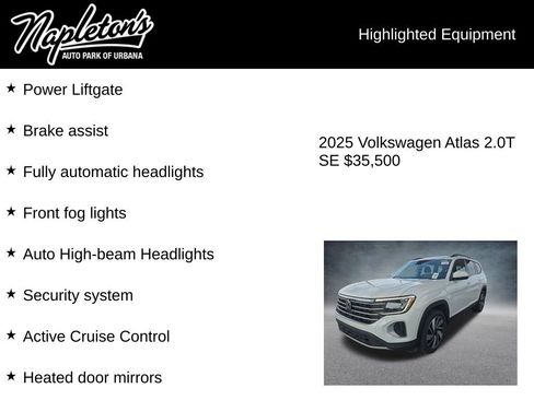 Used 2025 Volkswagen Atlas SE FWD image 6