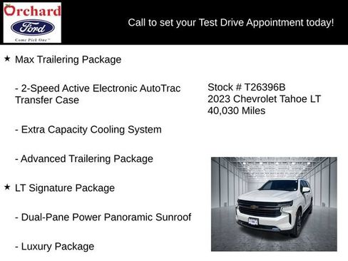 Used 2023 Chevrolet Tahoe LT w/ LT Signature Package AWD/4WD image 7