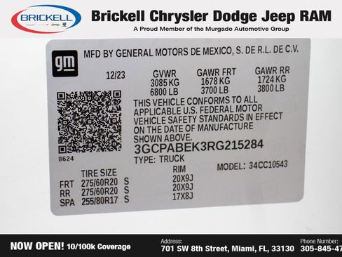 Used 2024 Chevrolet Silverado 1500 Custom w/ Turbomax Blackout Package image 32