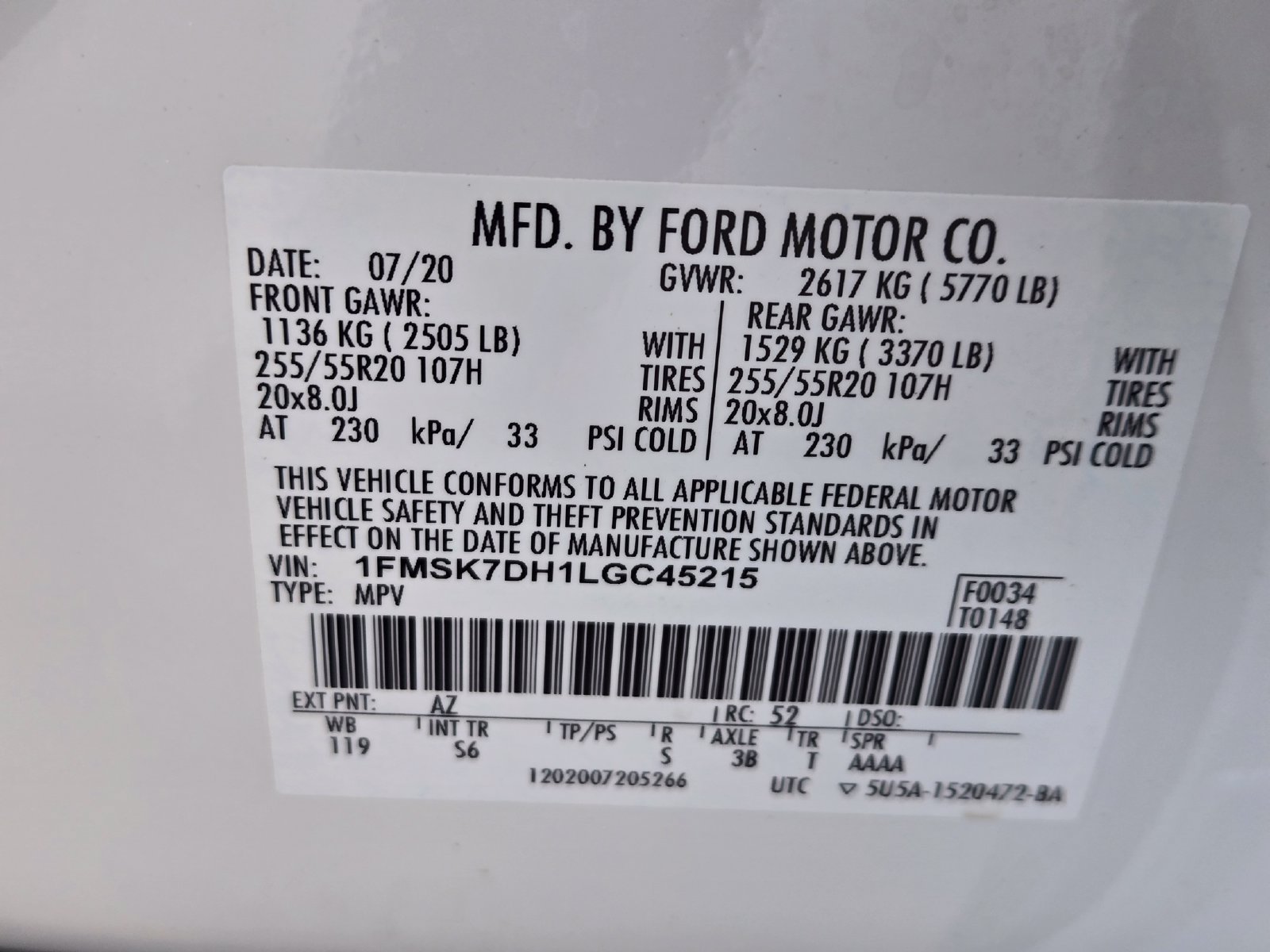 Used 2020 Ford Explorer XLT w/ Equipment Group 202A RWD image 33