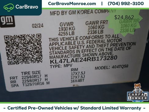 Certified 2024 Buick Envista Preferred w/ Convenience I Package FWD image 49