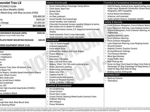 Used 2024 Chevrolet Trax LS w/ Driver Confidence Package FWD image 3