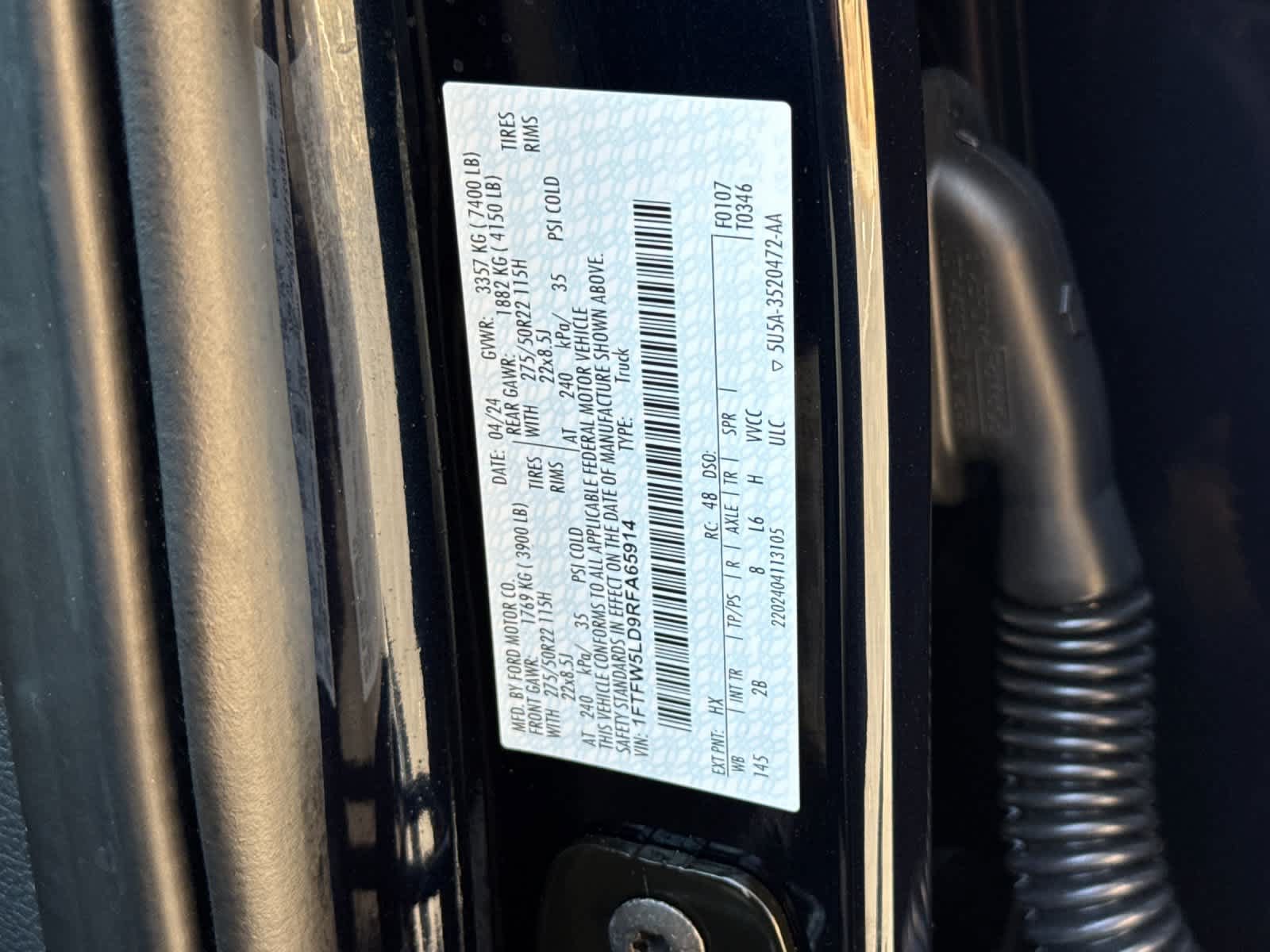 Certified 2024 Ford F150 Lariat w/ Equipment Group 502A High AWD/4WD image 28