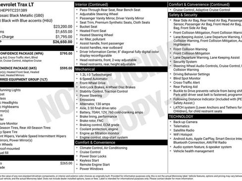 New 2026 Chevrolet Trax LT w/ Driver Confidence Package FWD image 25