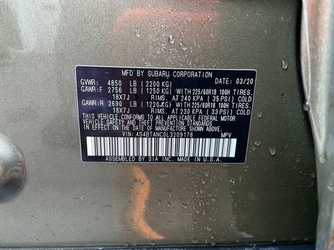 Used 2020 Subaru Outback Limited w/ Popular Package #2 image 37