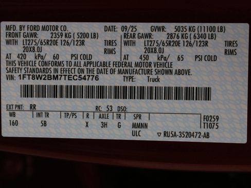 New 2026 Ford F250 Lariat w/ Black Appearance Package image 23