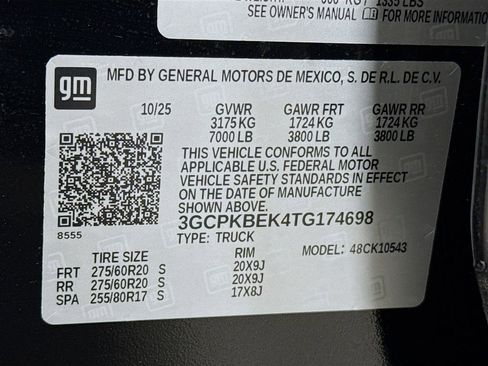 New 2026 Chevrolet Silverado 1500 Custom w/ Turbomax Blackout Package image 29