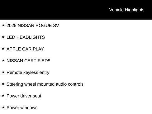 Certified 2025 Nissan Rogue SV AWD/4WD image 6
