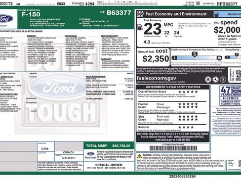Used 2024 Ford F150 Platinum w/ Equipment Group 703A Plus image 40